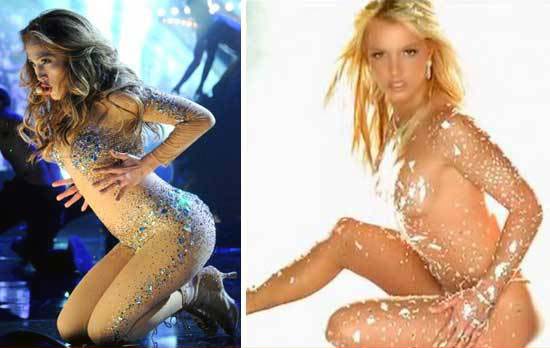 Britney Spears vs Jennifer Lopez desnudas en trajes
